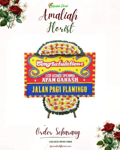 Bunga Papan Congratulation di Pelabuhan Pekalongan